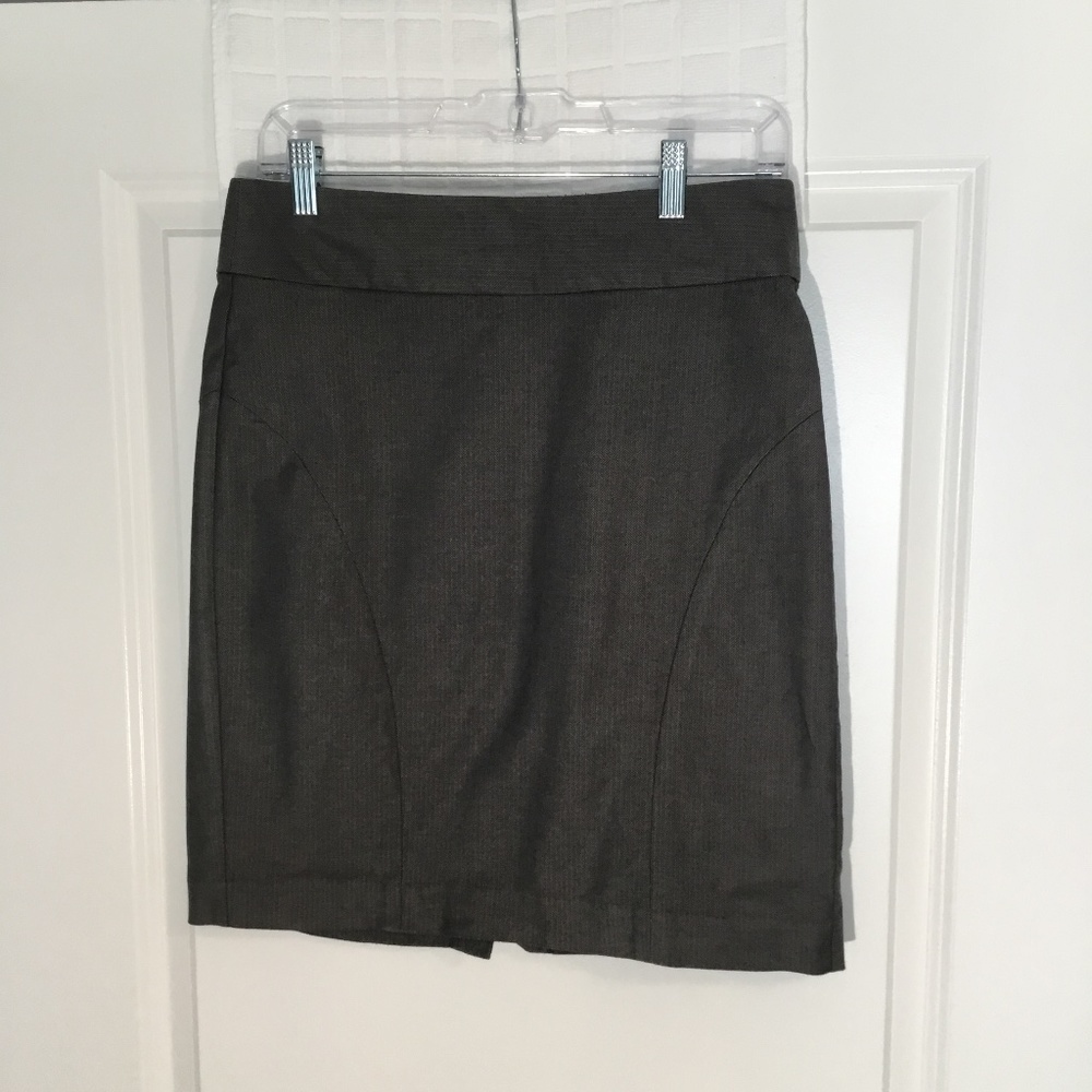 Banana Republic Ladies Zipper Back Skirt Gray Size 6